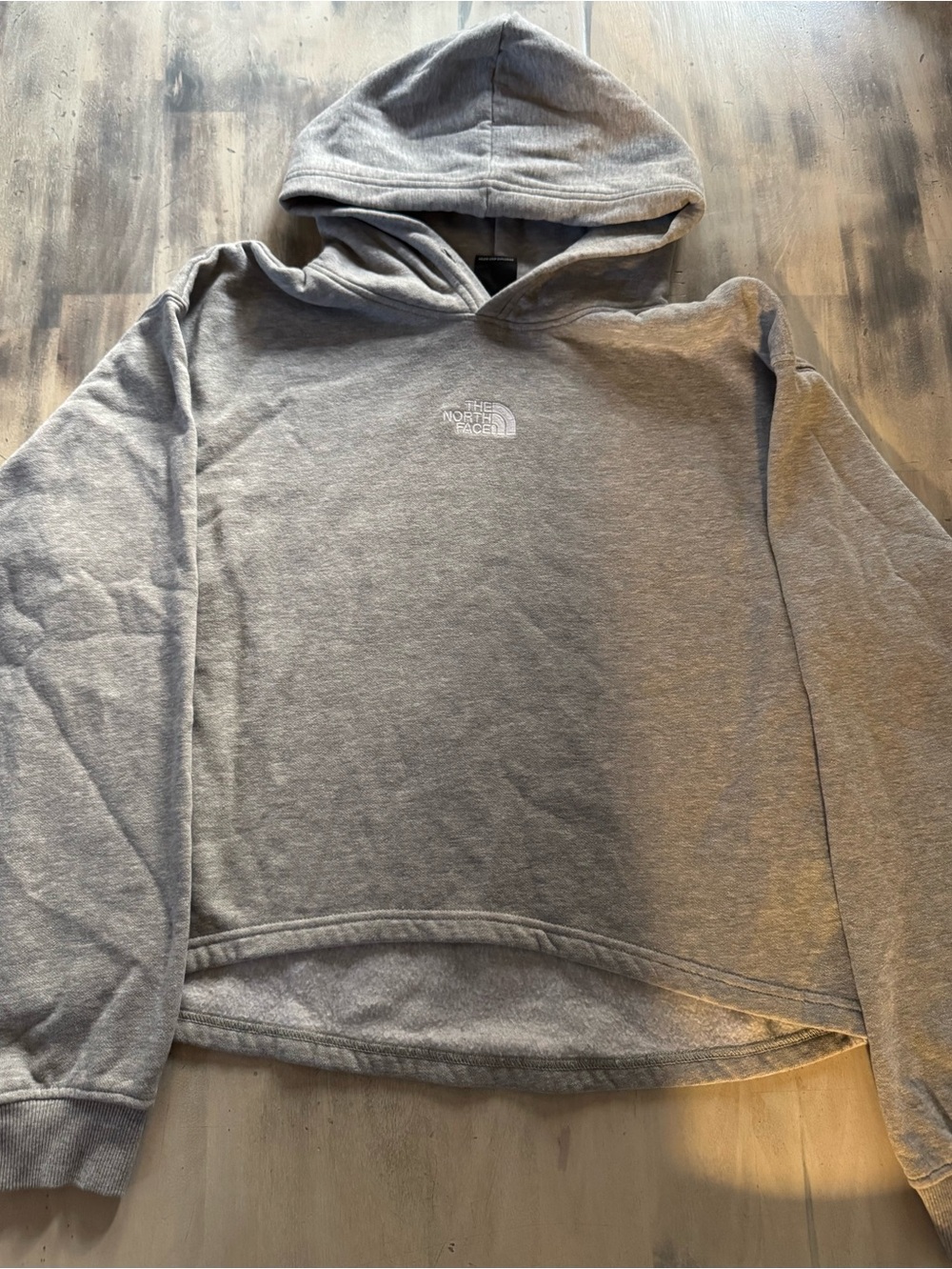 The North Face Women’s Gray Logo Hoodie embroidered XL